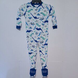 CARTER'S ONE-PIECE DINOSAUR FOOTED PAJAMAS TODDLER BOYS SIZE 4T